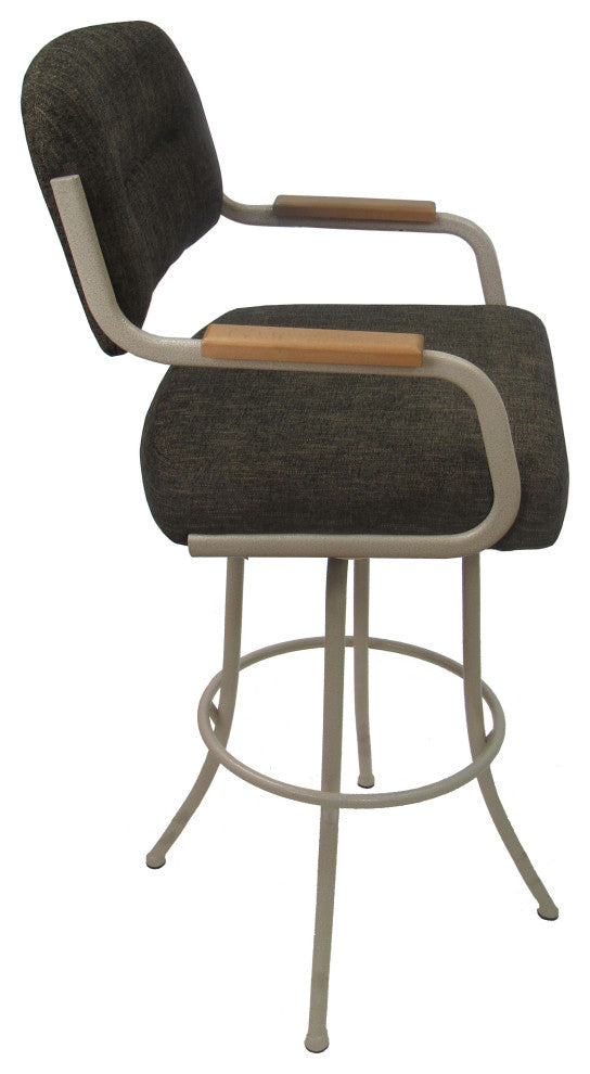 Swivel Metal Bar Stool Counter 26", 30", Extar Tall 34" - M-114, Sanora Brown