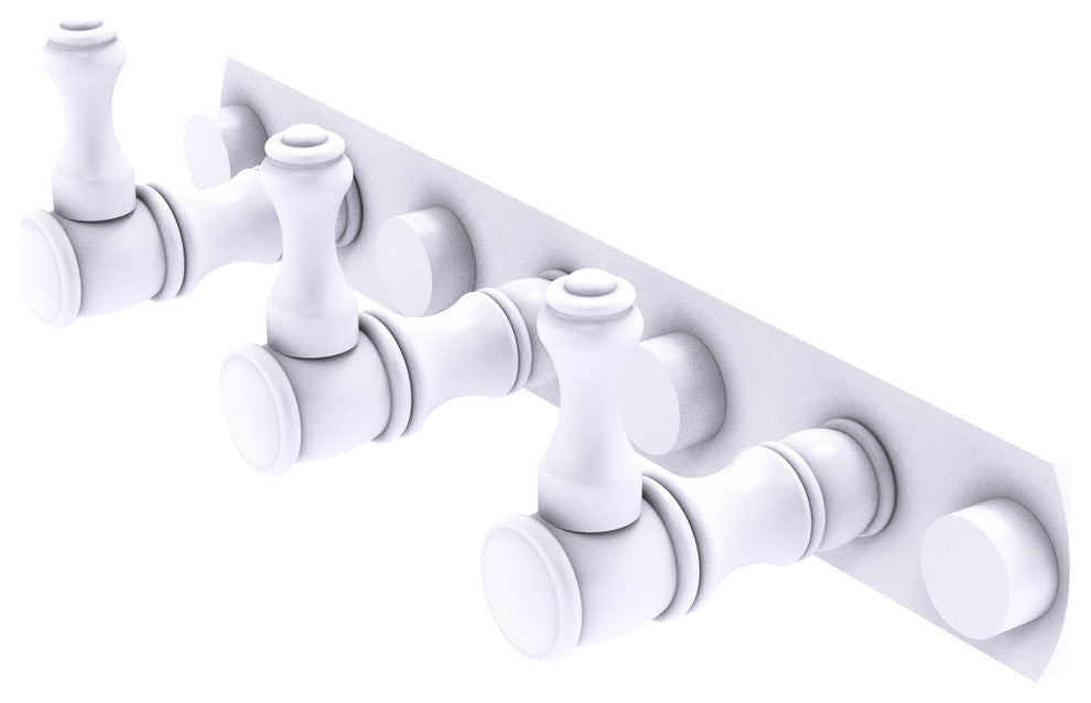Carolina 3 Position Tie and Belt Rack, Matte White