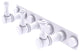 Carolina 3 Position Tie and Belt Rack, Matte White