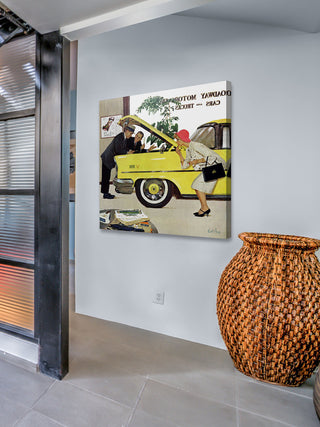 "Checking it Out" Painting Print on Canvas by Kurt Ard