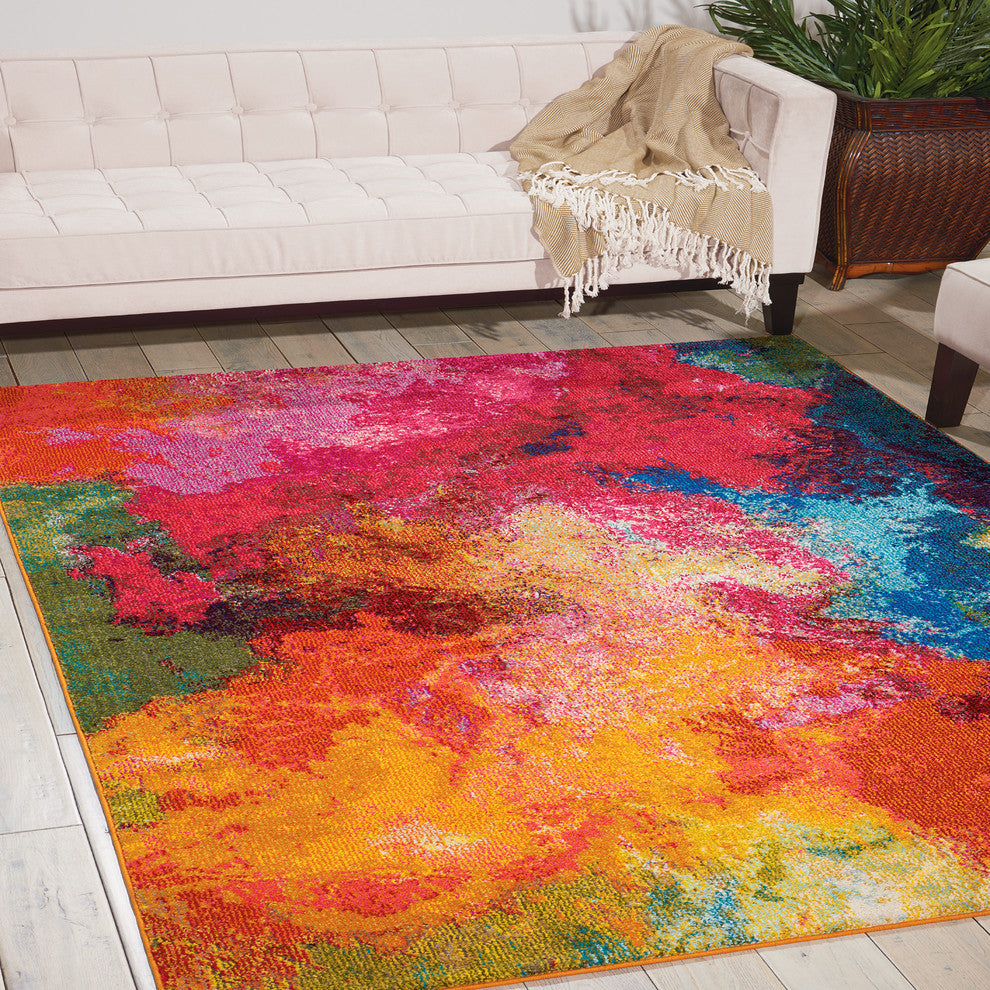 Nourison Celestial 5'3" x 7'3" Palette Modern Indoor Area Rug
