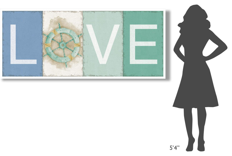 "New Horizons Love" Digital Paper Print by Elyse DeNeige, 77"x32"