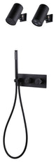 Unique Shower System With Handheld Shower, Matte Black