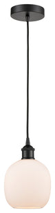 Innovations 616-1P-BK-G101-LED 1-Light Mini Pendant, Matte Black