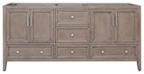 Avanity Everette 72 in. Double Vanity Only in Gray Oak