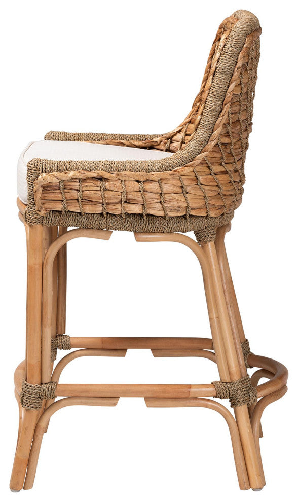 Zoey Modern Bohemian Collection, Counter Stool With Cushion