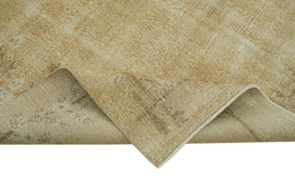 Rug N Carpet - Handmade Turkish 6' 9'' x 10' 0'' Low Pile  Wool Area Rug