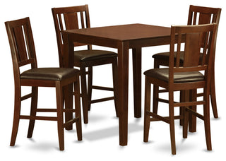 5 Pc Pub Table Set -Counter Height Table And 4 Stools