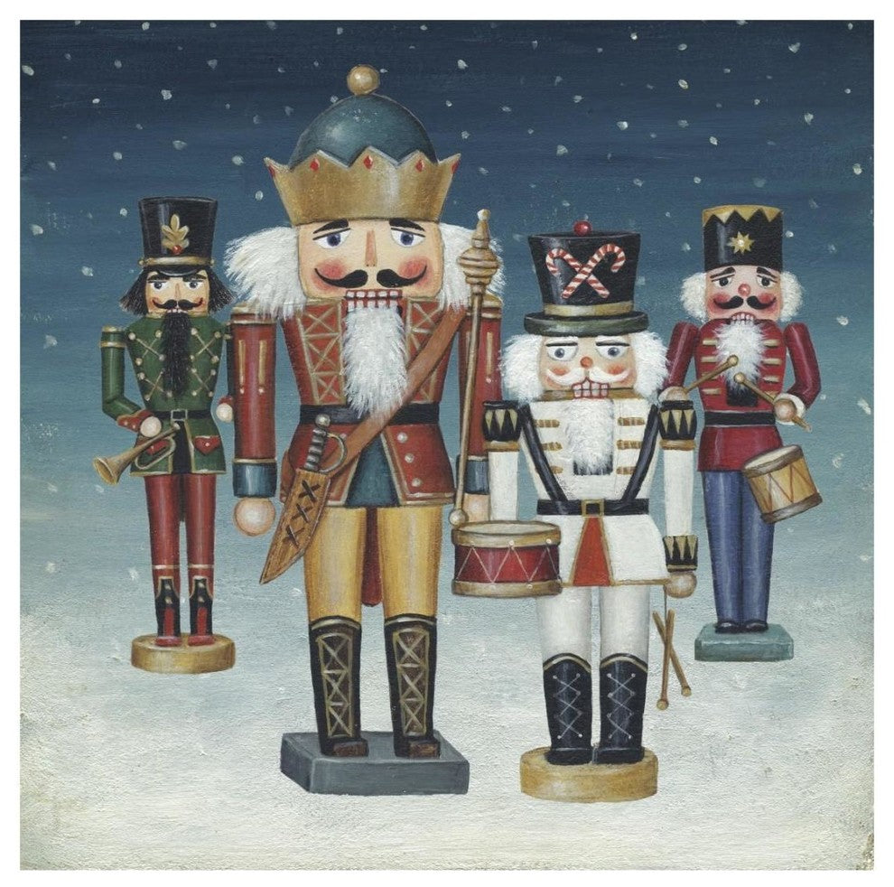"King Nutcrackers Snow" Digital Paper Print by David Carter Brown, 20"x20"
