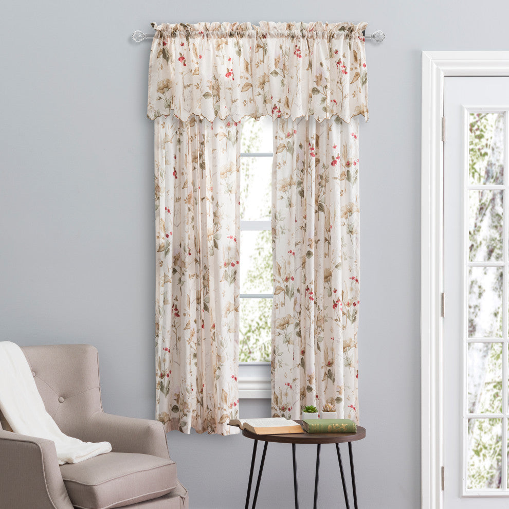 Ellis Curtain Sophia Crushed Taffeta Tailored Panel, Multi, 48"x63"