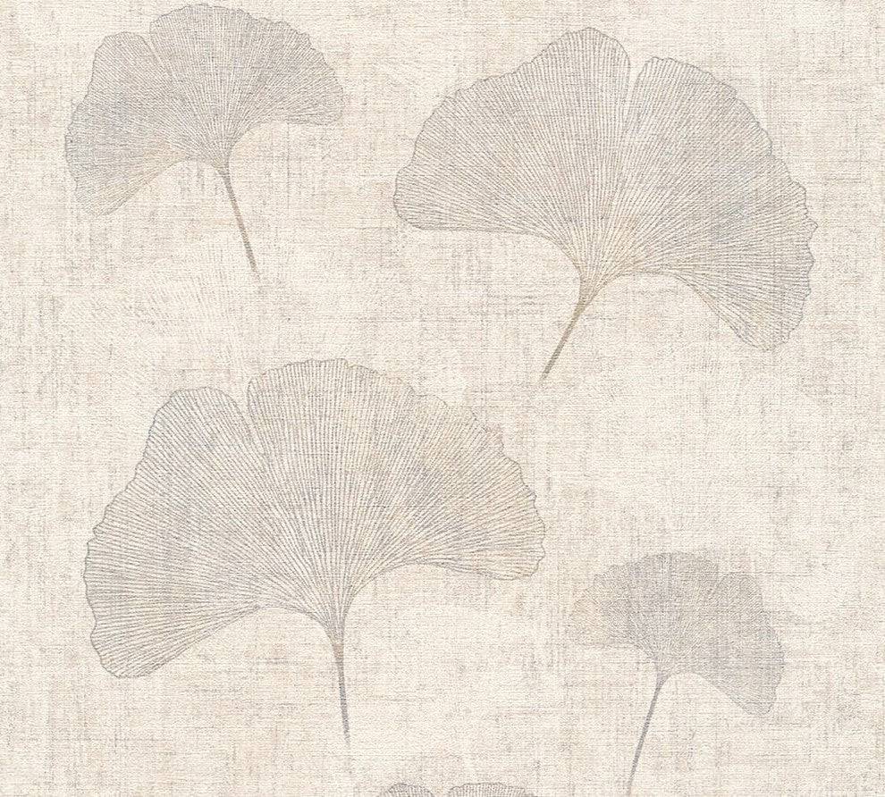 Borneo, Exotic Tropical Atmosphere Cream Wallpaper Roll,Nature Wall Decor