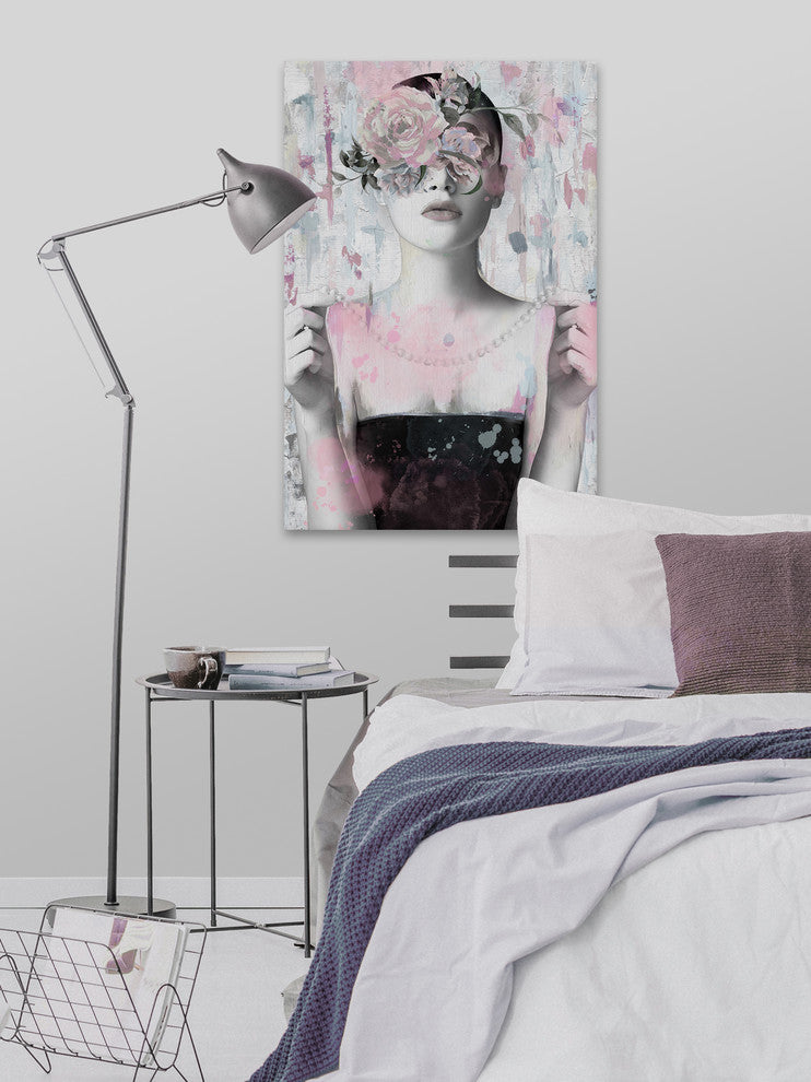 "Be like a Flower" Painting Print on Wrapped Canvas, 40"x60"
