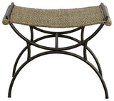 Uttermost 23770 Playa 26"W Metal Framed Bench - Black