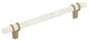 Carrione Cabinet Pull, Marble White/Golden Champagne, 6-5/16" Center-to-Center