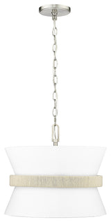 3 Light 16.1 in. Brushed Nickel Pendant
