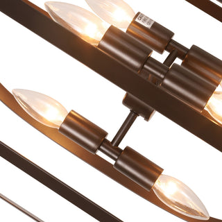 CHLOE Lighting CH6S803RB15-UP6 PEPPER Transitional 6 Light Black Ceiling Pendant