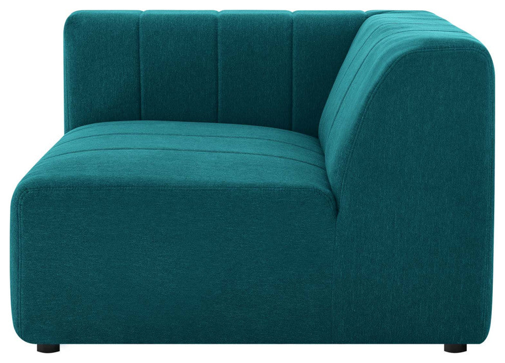 Bartlett Upholstered Fabric Left-Arm Chair Teal