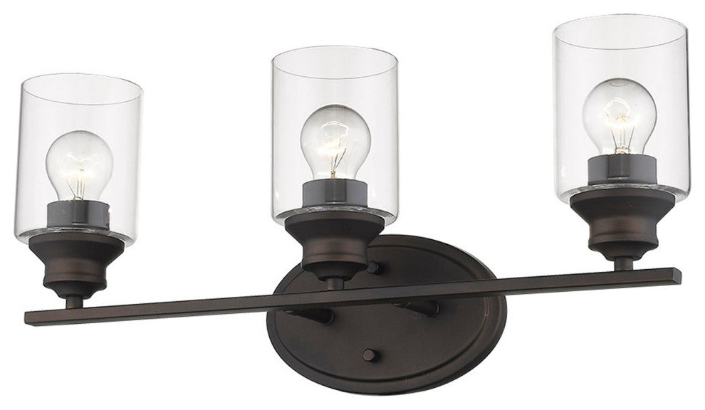 Gemma 3-Light Oil-Rubbed Bronze Vanity