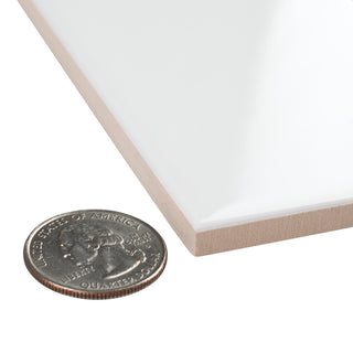 Crown Heights Ceramic Wall Tile, Glossy White