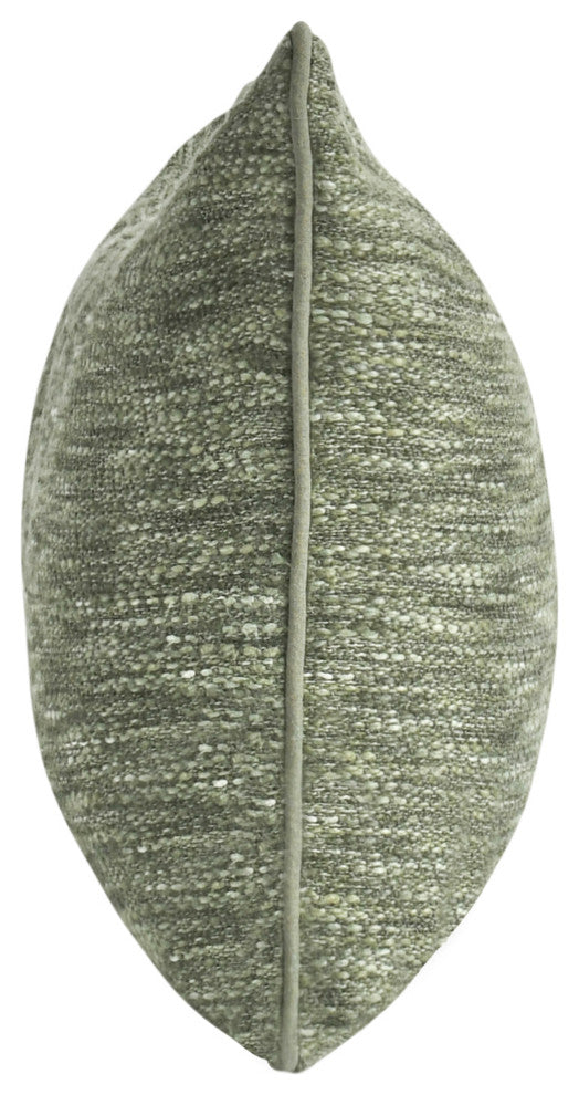 Sharma Cotton Blend Throw Pillow by Kosas Home, Cedar Green, 14x26