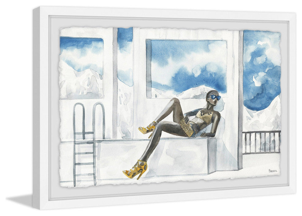 "Yellow Is Summer" Framed Painting Print, 30"x20"