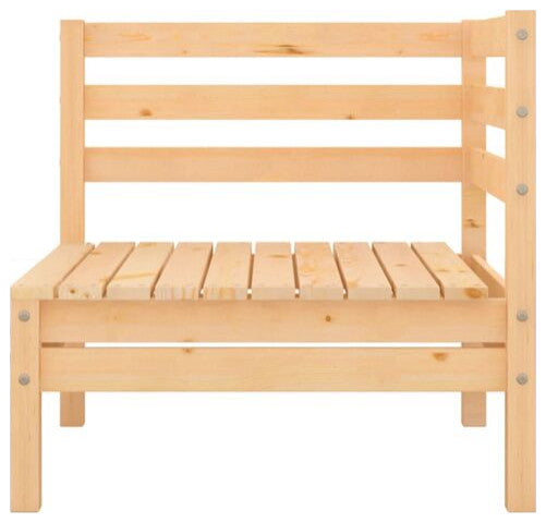 vidaXL Patio Furniture Outdoor Conversation Sectional Sofa Solid Wood Pine