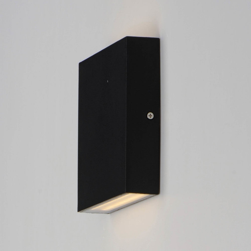 ET2 E23214 Brik 2 Light 6" Tall LED Outdoor Wall Sconce - Black
