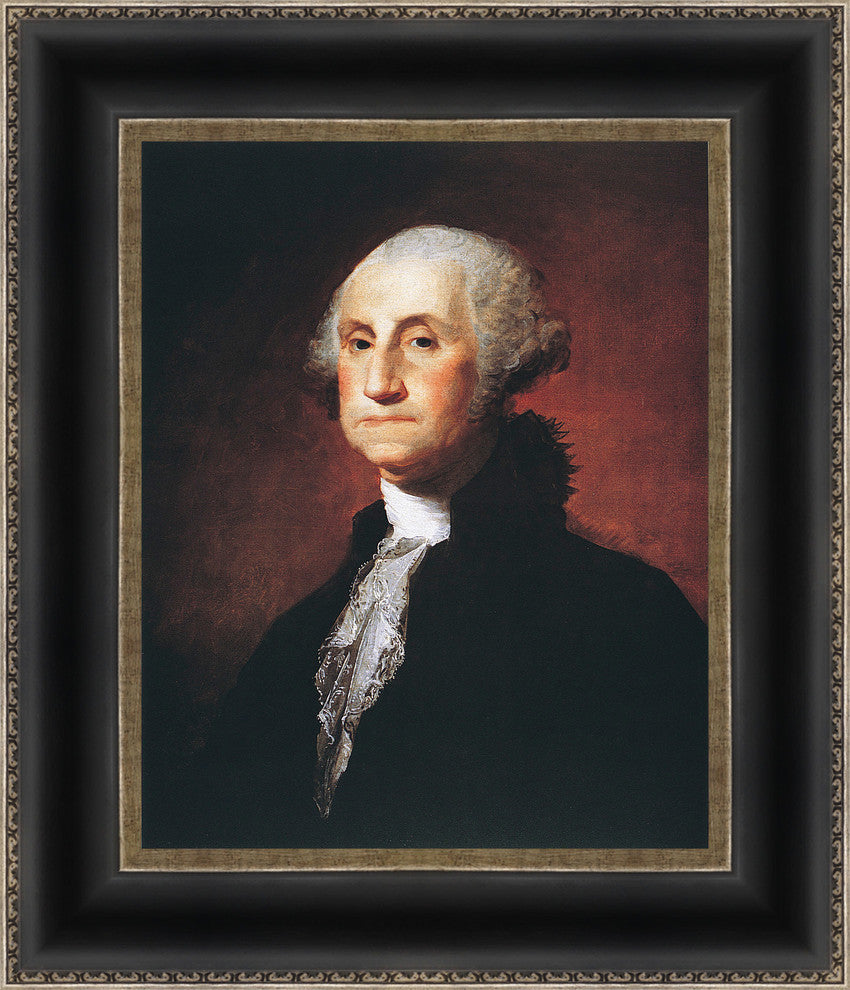 George Washington' Presidential Portrait Framed Fine Art, 21.75x25.75"