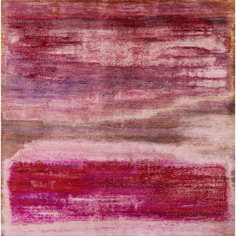 Ahgly Company Indoor Square Mid-Century Modern Area Rugs, 4' Square