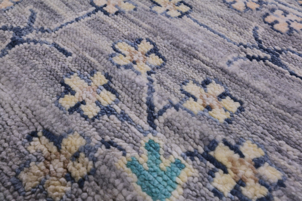 11' 11" X 14' 10" Turkish Oushak Hand-Knotted Wool Rug - Q15621
