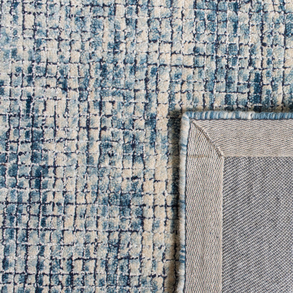 Safavieh Couture Abstract Collection, ABT473 Rug, Ivory/Navy, 6' Square
