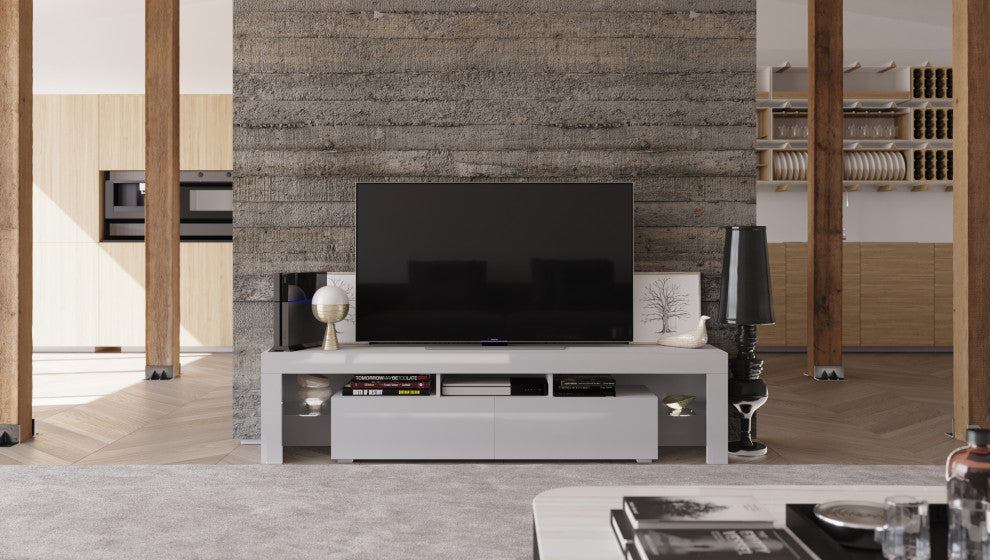 REVA 190 TV Stand, White