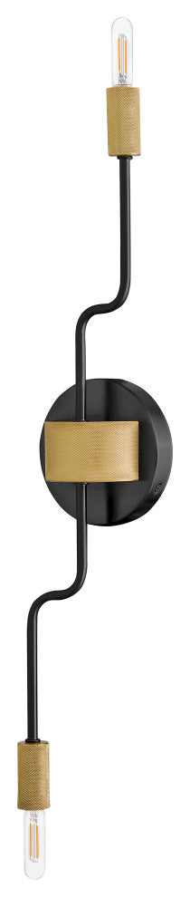 Lark Austen Medium Two Light Sconce, Black