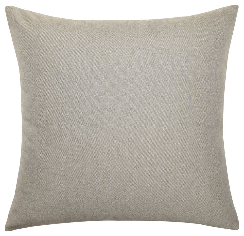 Dann Foley Lifestyle-Banded Throw Pillow-24"x24"-Pale Yellowish-Gray, Cinnamon