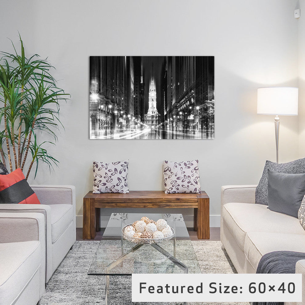 "Urban Stretch Series City Hall Philadelphia" by Philippe Hugonnard, 18x12x1.5