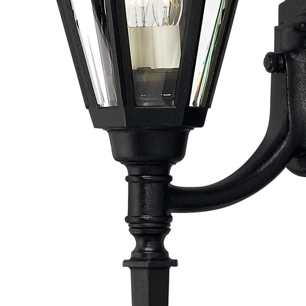 Hinkley Manor House Large Wall Mount Lantern With Tail, Black