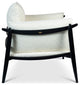 Hara Accent Chair, Ivory/Black