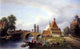Eduard Alexander Hilverdink Het Rechthuys in Watergraafsmeer Wrapped Canvas