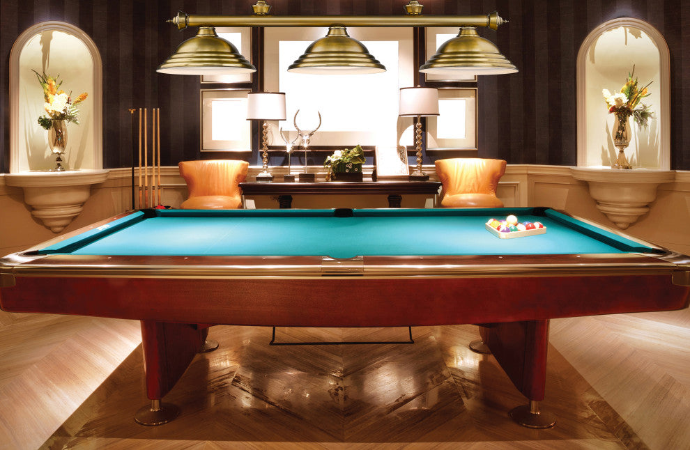 Zlite 2306-3RB-SRB 3-Light Billiard, Rubbed Brass