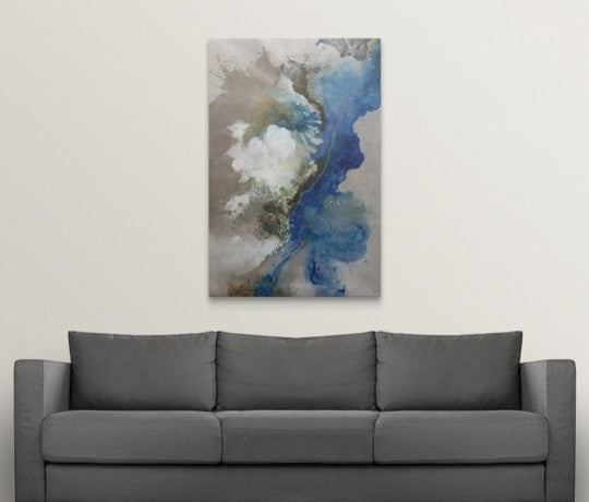 "Granite Tide" Canvas Art, 32"x48"x1.25"