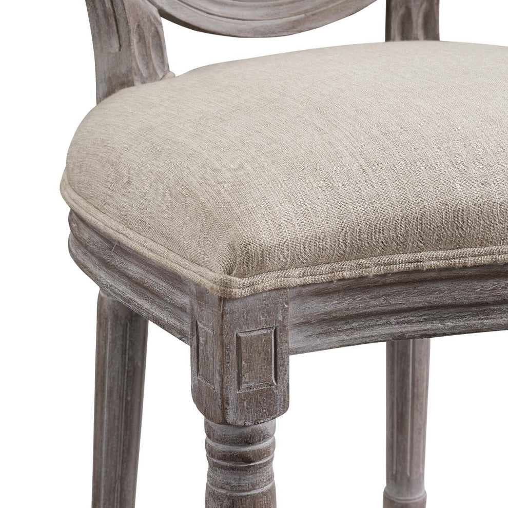 Beige Arise Dining Side Chair Upholstered Fabric Set of 4