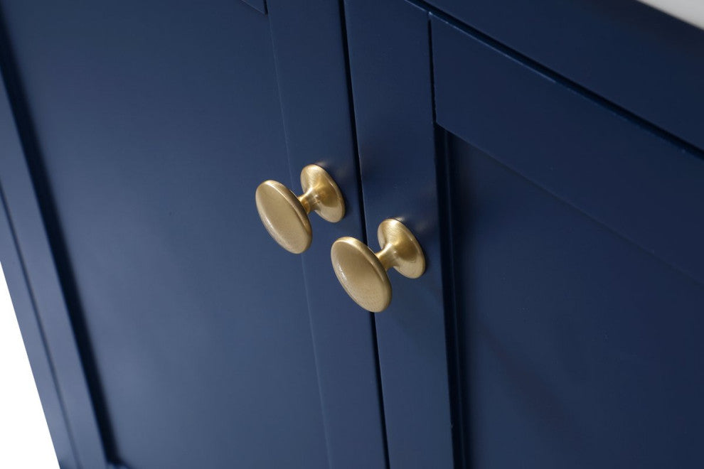 Home Living 22" Farmhouse Blue-Light Bathroom Vanity