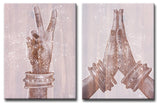 Peace' Inspirational Canvas Art by Olivia Rose 2-Panels