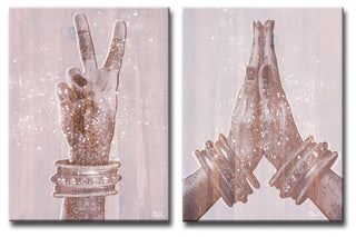 Peace' Inspirational Canvas Art by Olivia Rose 2-Panels