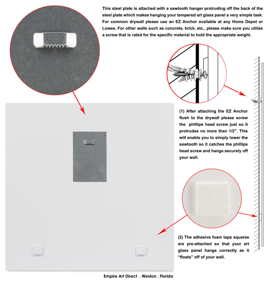 "Shimmering Snail Ii" Wall Art on Frameless Free Floating Tempered Glass Panel
