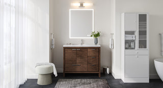 Cerrin Bath Vanity, Rosewood, 42", Single Sink, Freestanding