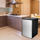STAKOL 3 cu.ft. Compact Upright Freezer w/ Stainless Steel Door Removable Shelf