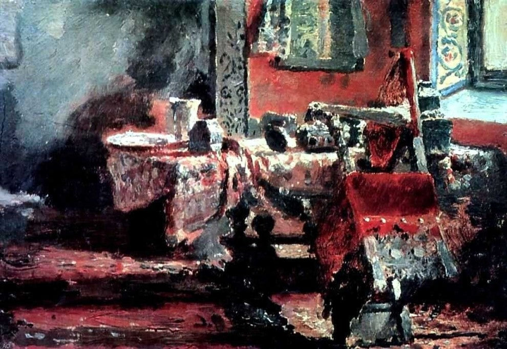 Ilia Efimovich Repin Interior (etude), 18"x27" Gallery Wrapped Canvas Print