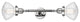 INNOVATIONS 208L-PC-G324 2-Light Bath Vanity Light Polished Chrome
