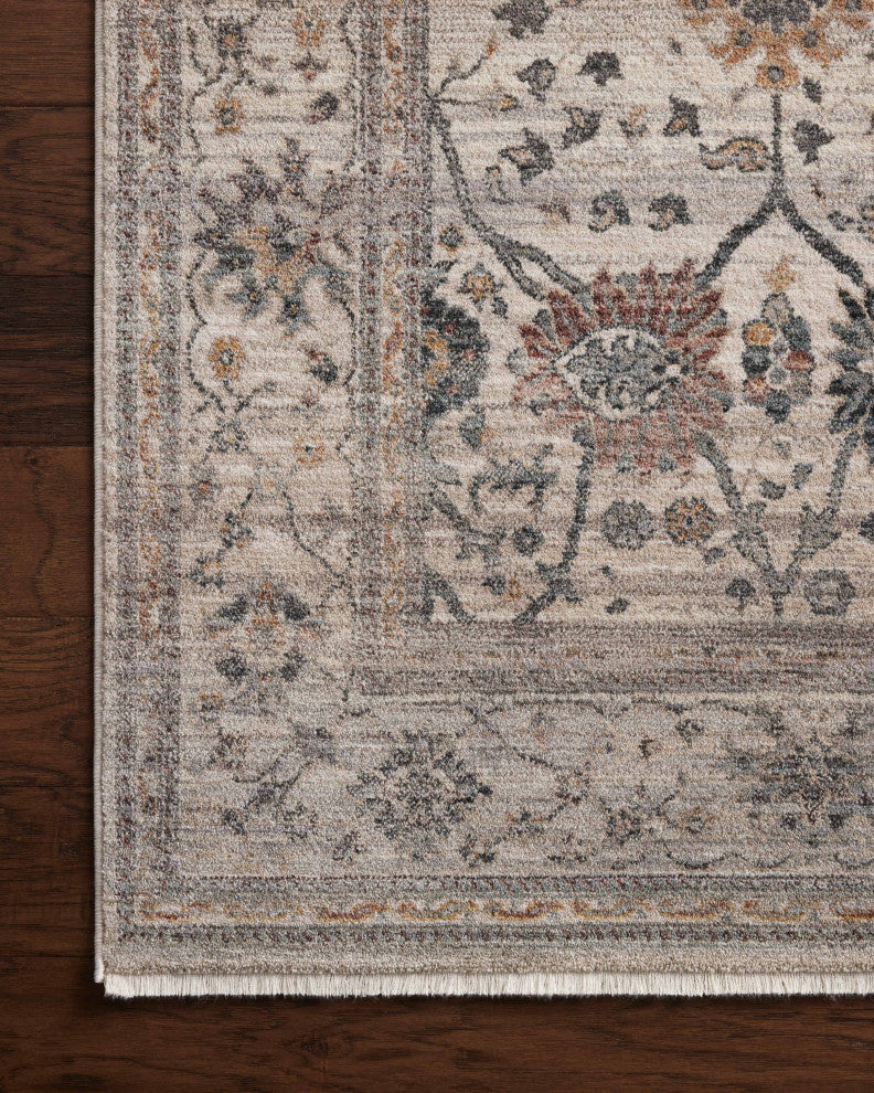 Loloi Lyra Pebble / Multi 18" x 18" Sample Rug